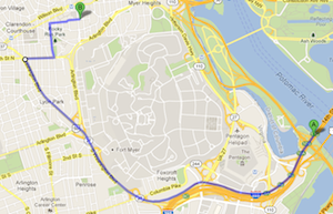 From 395 South (14h Street Bridge) From 395 South (14h Street Bridge)